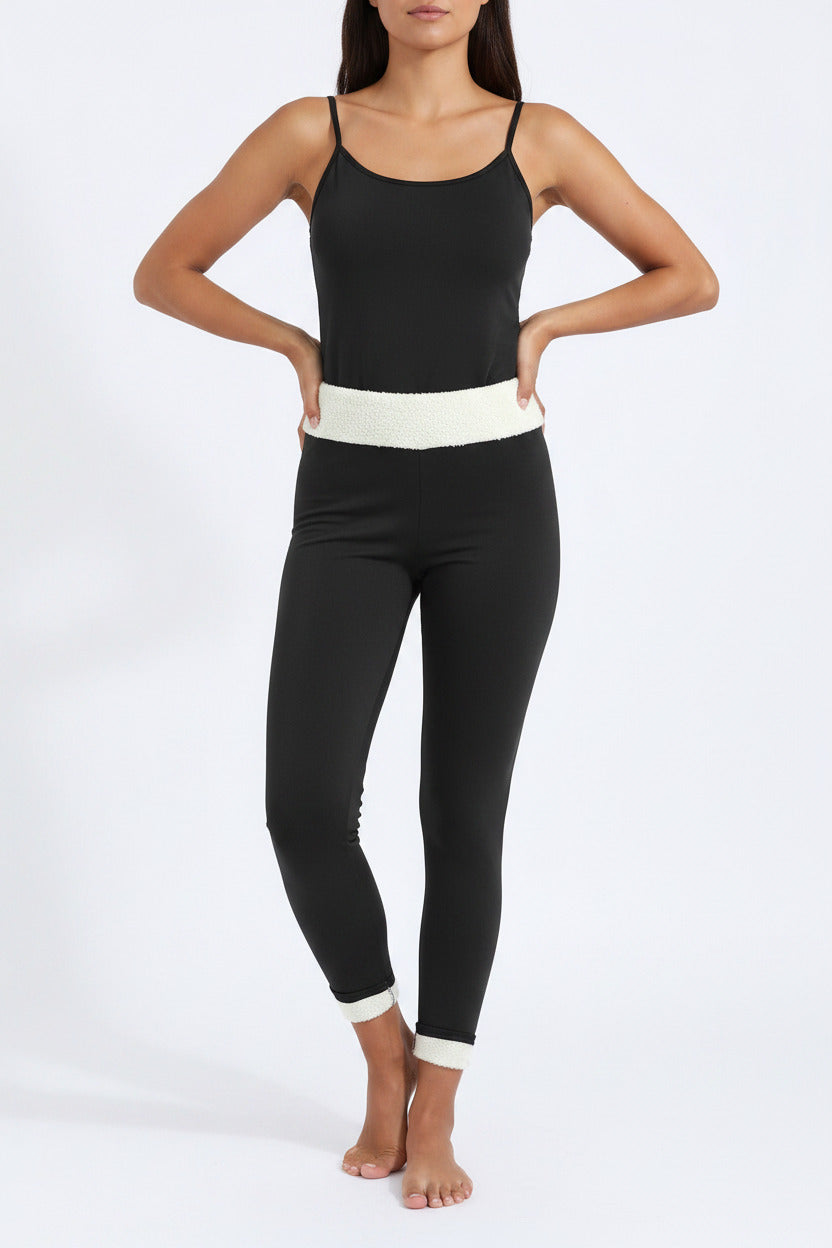 Pantaloni a leggings per donna invernali rivesititi all'interno in lana, spedizione gratuita