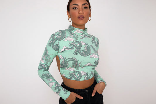 maglia dragone donna t shirt grafica drago