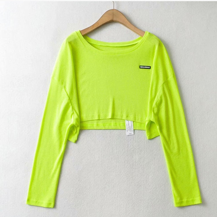 T-shirt sportiva donna a manica lunga per yoga e fitness