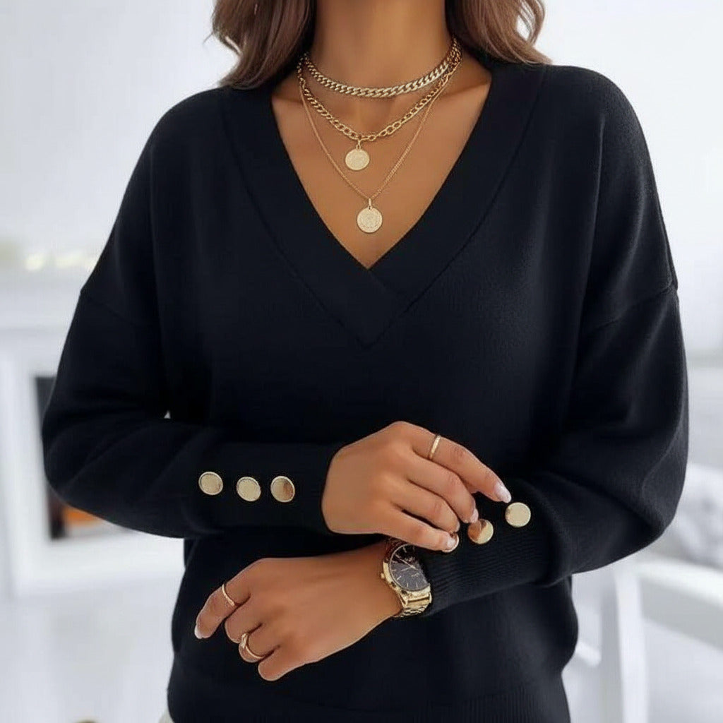 Pullover casual office long sleeve - Loweconomy