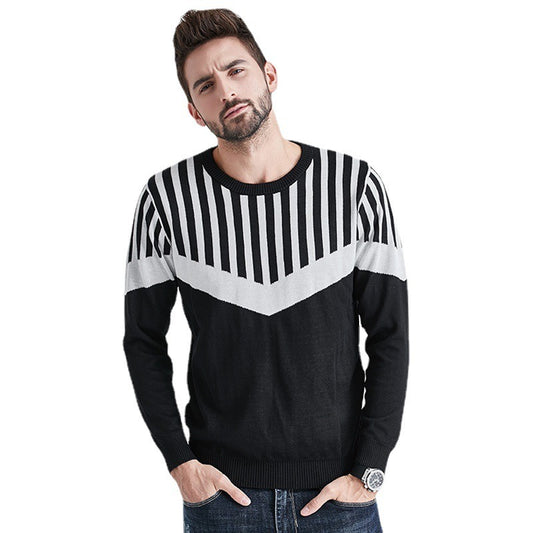 Maglione da uomo autunno e inverno – filato misto lana, regular fit