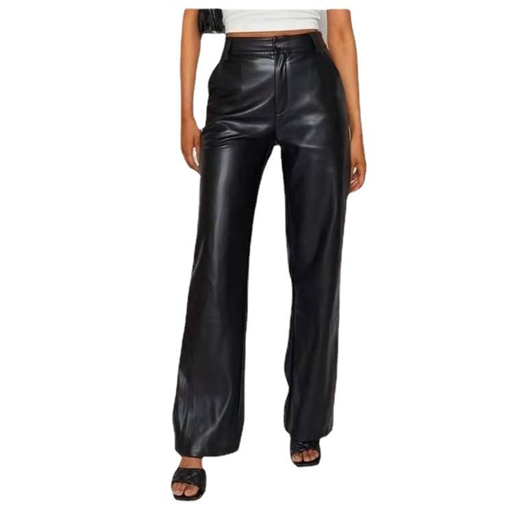 Pantaloni in pelle donna – foderati autunno e inverno LowEconom colore nero