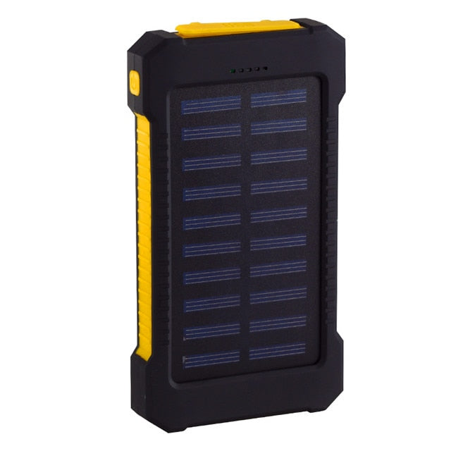 Power bank solare da 20.000 mAh con pannello ad alta efficienza, carica simultanea, ideale per attività all'aperto