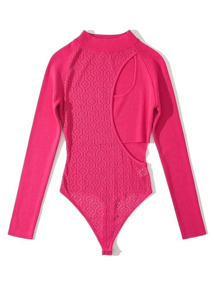 Pullover lavorato a maglia da donna colore fucsia, elegante e comodo