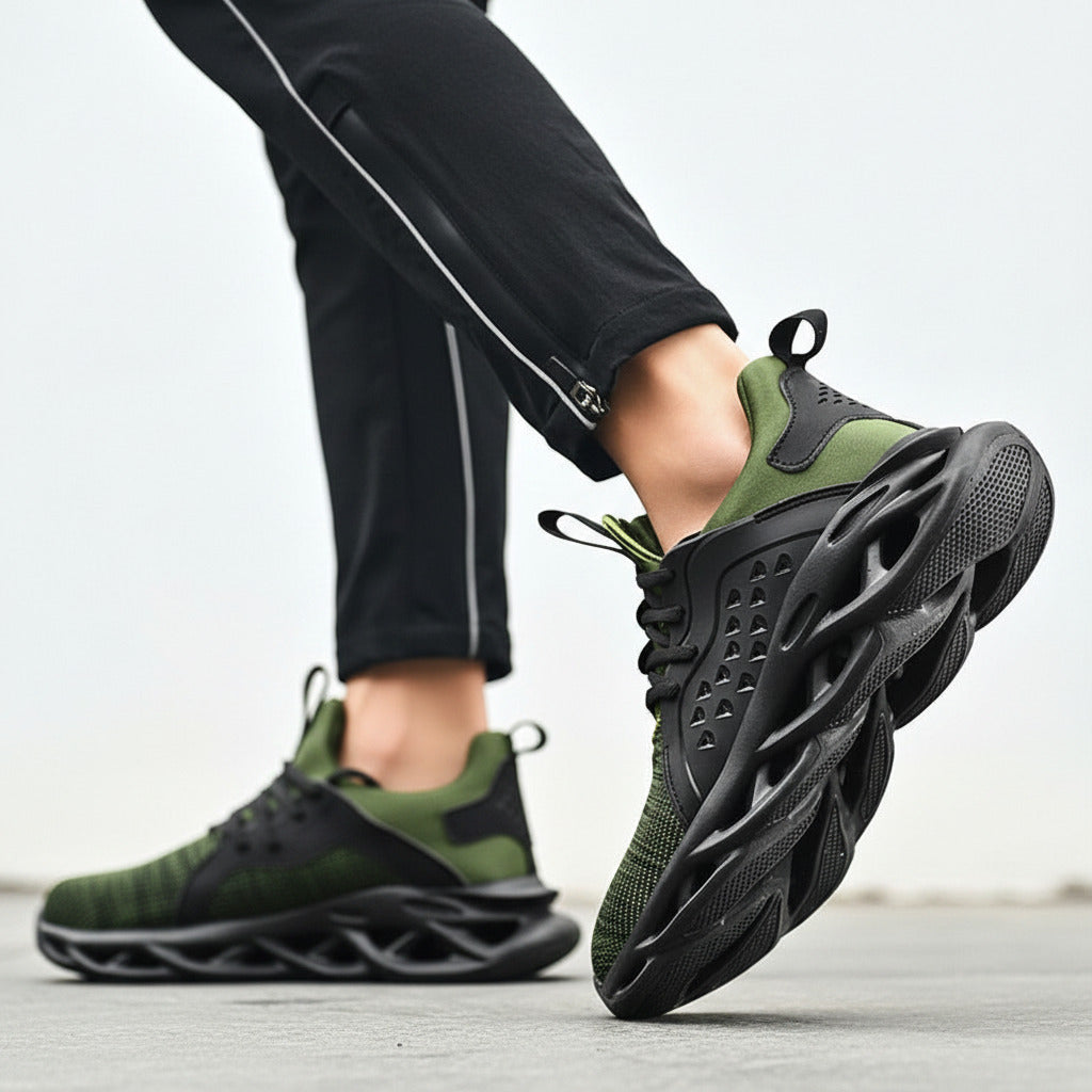 Sneakers sportiva per uomo con suola ammortizzata, traspiranti e leggere