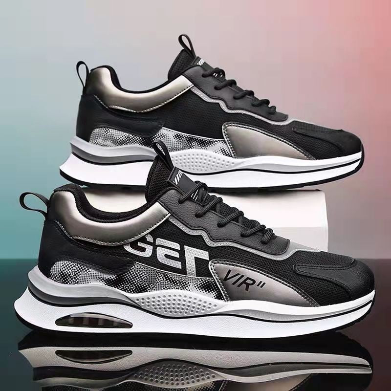 Scarpe sportive da uomo sottili e traspiranti, ideali per attività quotidiane e sportive. Design leggero e confortevole per ogni passo.
