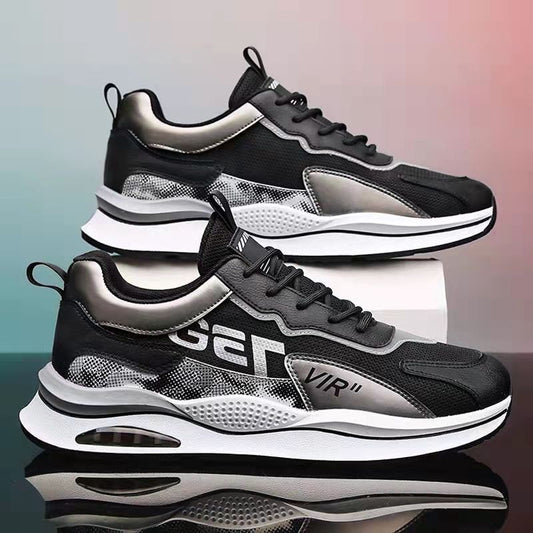 Scarpe sportive da uomo sottili e traspiranti, ideali per attività quotidiane e sportive. Design leggero e confortevole per ogni passo.