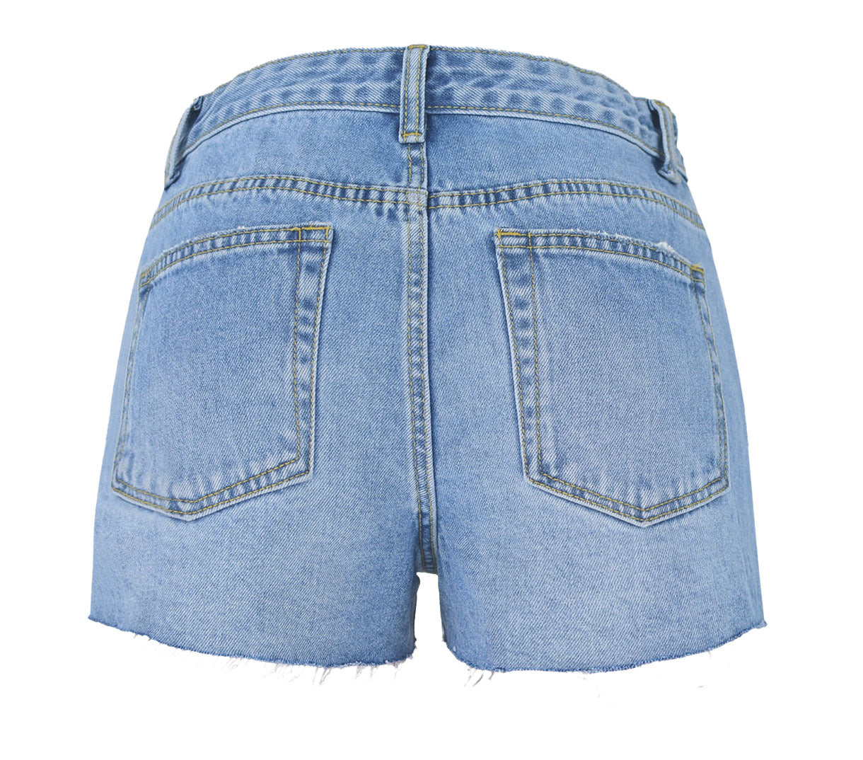 Pantaloncini jeans strappati donna vita alta – stile estivo LowEconomy