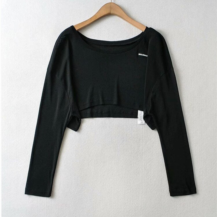 T-shirt sportiva donna a manica lunga per yoga e fitness