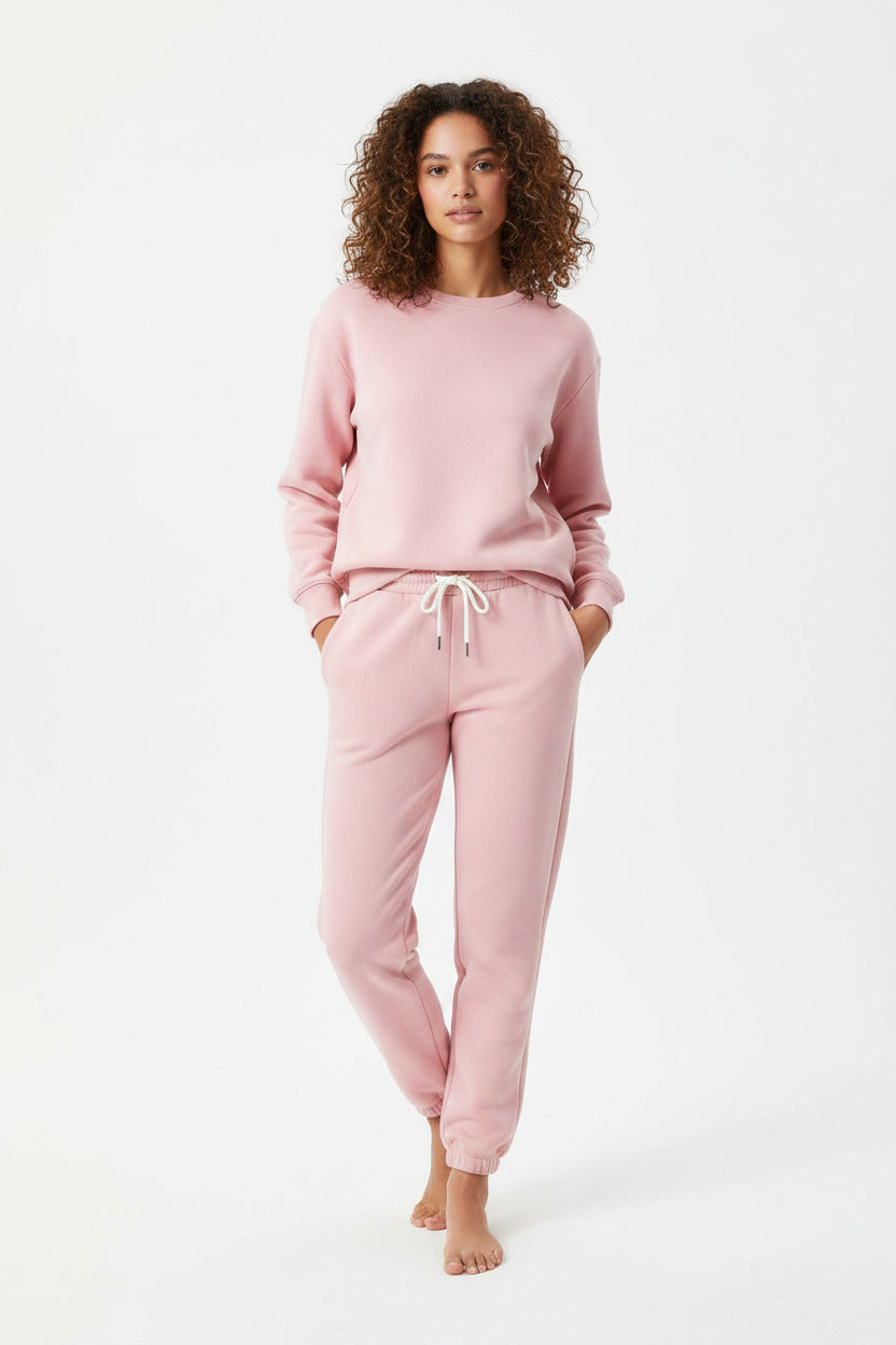 Felpe da donna autunno Tute Felpa in pile moda Due pezzi Set casual manica lunga Pantaloni sportivi - Loweconomy