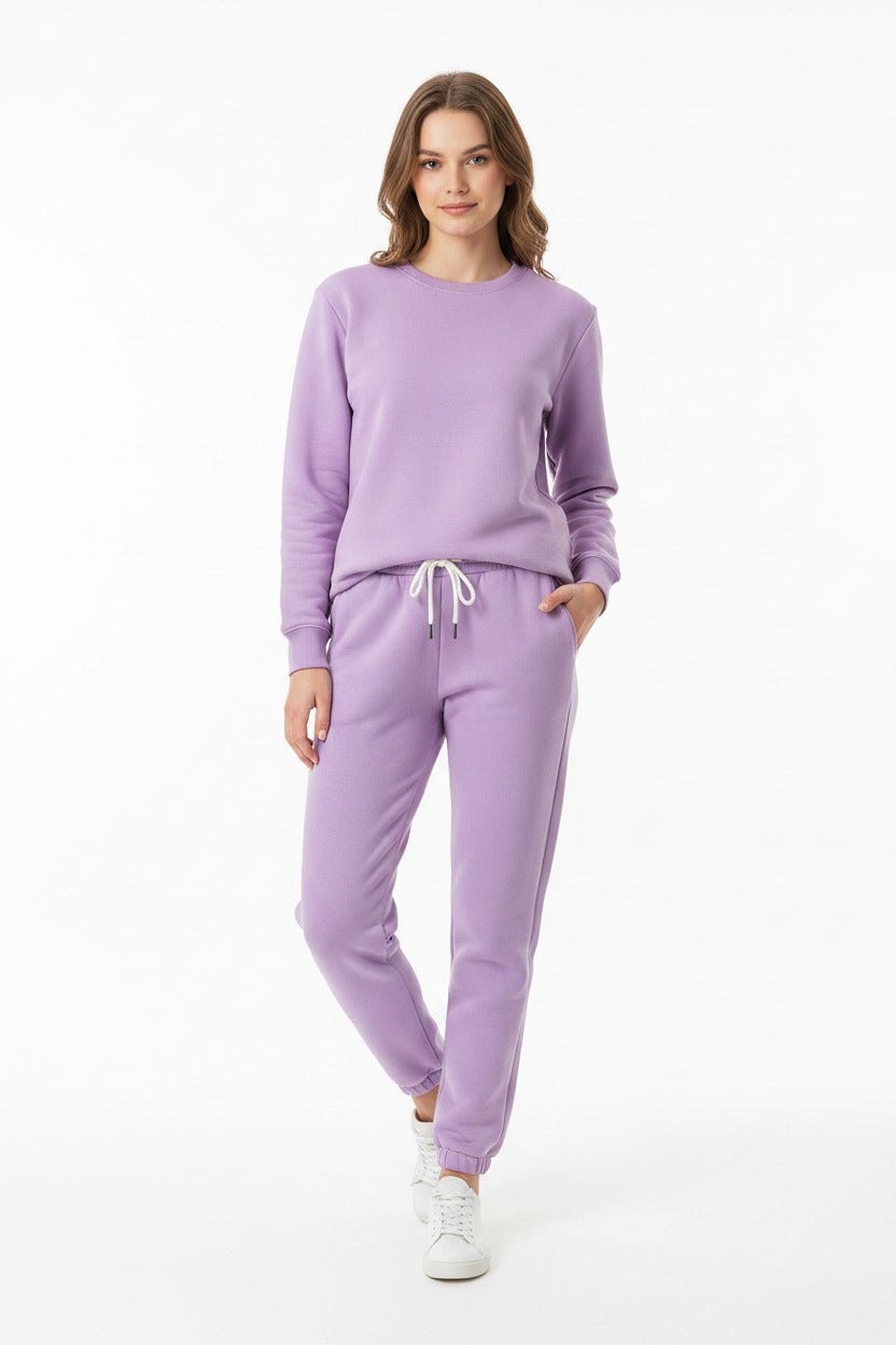 Felpe da donna autunno Tute Felpa in pile moda Due pezzi Set casual manica lunga Pantaloni sportivi - Loweconomy