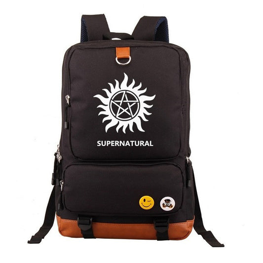 Zaino unisex di supernatural, grande capacità economico